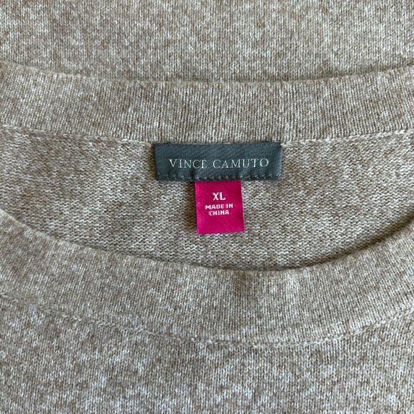 New Vince Camuto Cream Beige Polyester Sleeveless Pullover size XL - Picture 10 of 12